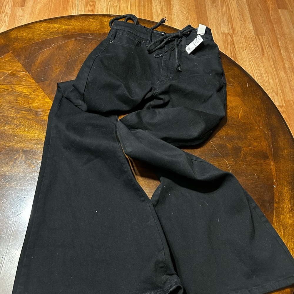 AKIRA Black Flare & Wide Leg Jeans